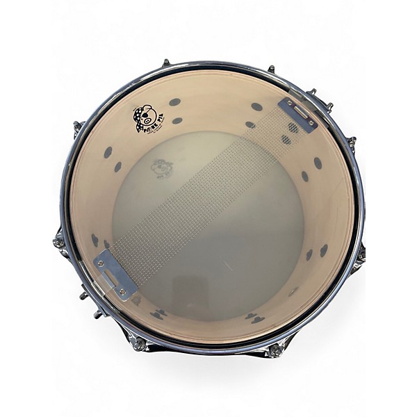 Used Pork Pie 12X6 Little Squealer Snare smokey silver Drum