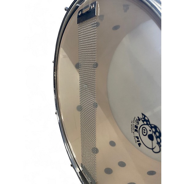 Used Pork Pie 12X6 Little Squealer Snare smokey silver Drum