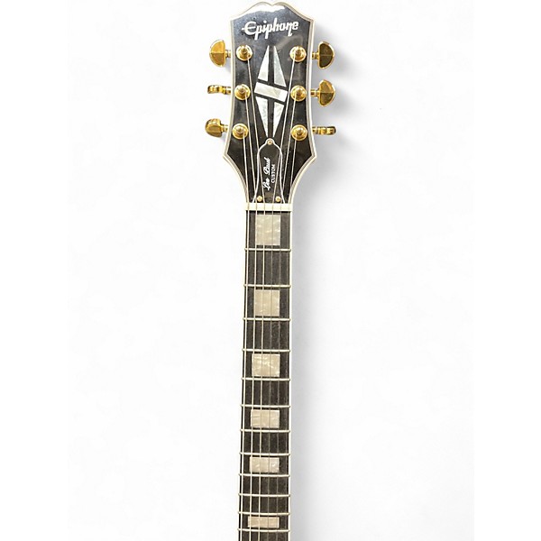 Used Epiphone Les Paul Custom Alpine White Solid Body Electric Guitar