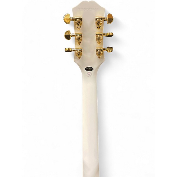 Used Epiphone Les Paul Custom Alpine White Solid Body Electric Guitar