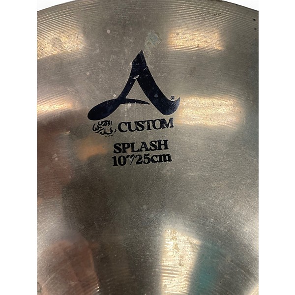 Used Zildjian 10in A Custom Splash Cymbal