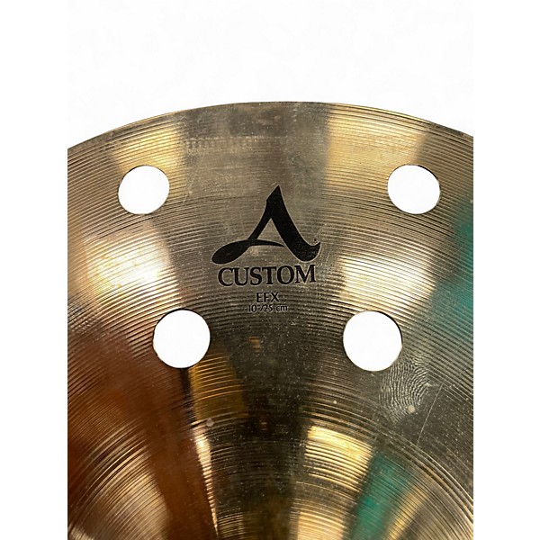Used Zildjian 10in A CUSTOM EFX SPLASH Cymbal