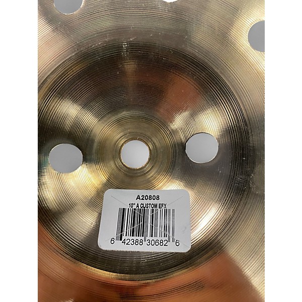 Used Zildjian 10in A CUSTOM EFX SPLASH Cymbal