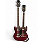 Used Antoria Double Neck Red Solid Body Electric Guitar thumbnail