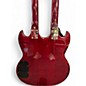 Used Antoria Double Neck Red Solid Body Electric Guitar
