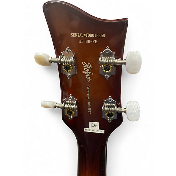 Used Hofner B BASS 3 Color Sunburst Electric Bass Guitar
