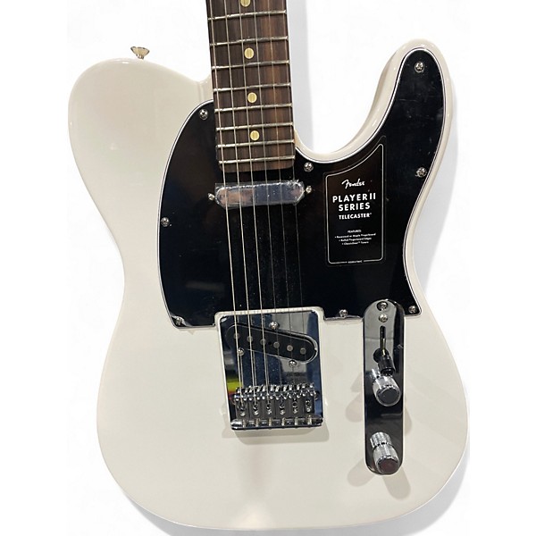 Used Fender Player Telecaster WHITE Solid Body Electric Guitar
