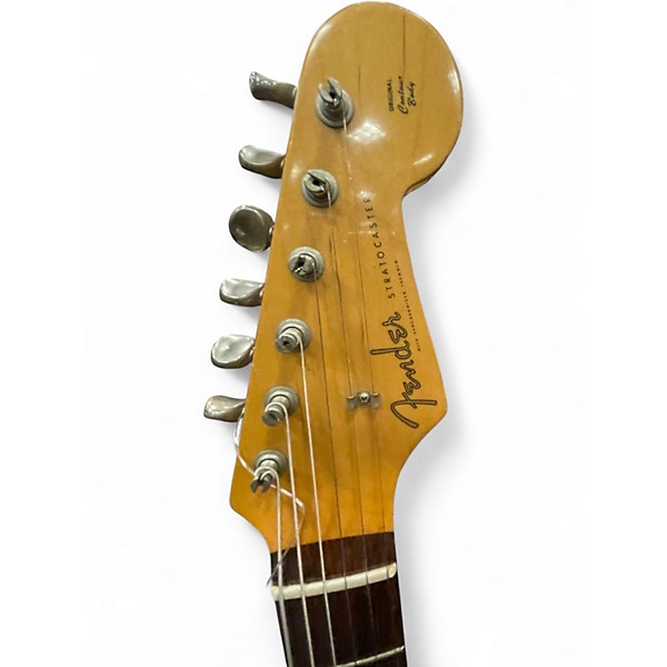 Used Fender MADE IN JAPAN STRATOCASTER 2 Color Sunburst Solid Body Electric Guitar
