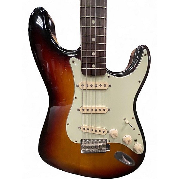 Used Fender MADE IN JAPAN STRATOCASTER 2 Color Sunburst Solid Body Electric Guitar