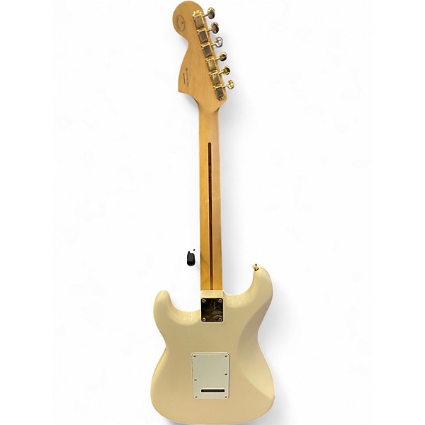 Used Fender Limited Edition Mahogany Blacktop Stratocaster HHH Olympic White Solid Body Electric Guitar