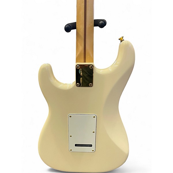 Used Fender Limited Edition Mahogany Blacktop Stratocaster HHH Olympic White Solid Body Electric Guitar