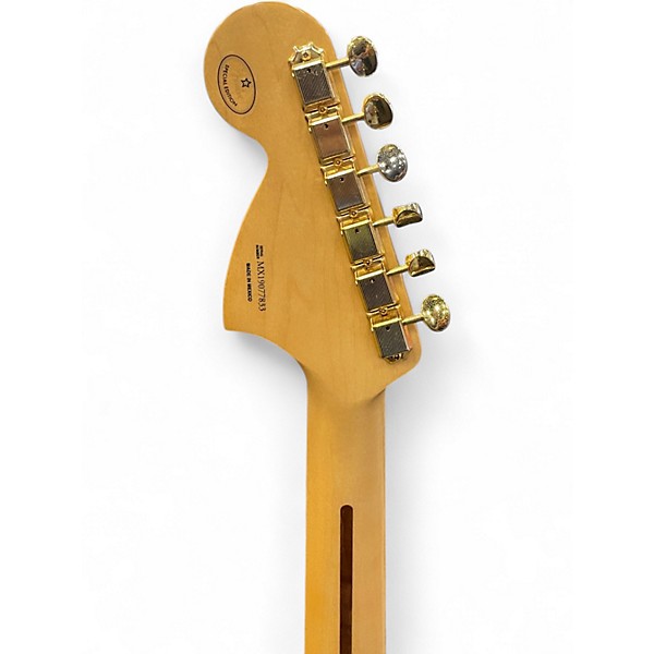 Used Fender Limited Edition Mahogany Blacktop Stratocaster HHH Olympic White Solid Body Electric Guitar