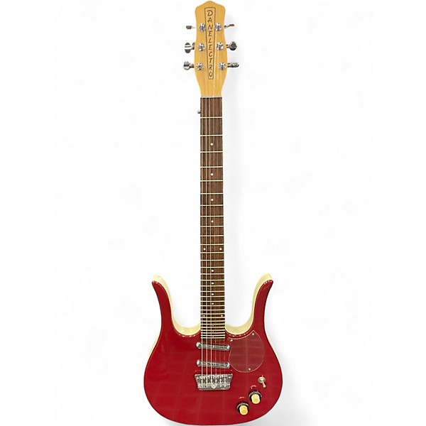Used Danelectro Guitarlin RED Solid Body Electric Guitar