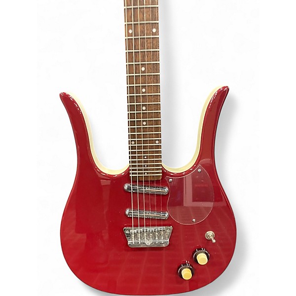 Used Danelectro Guitarlin RED Solid Body Electric Guitar