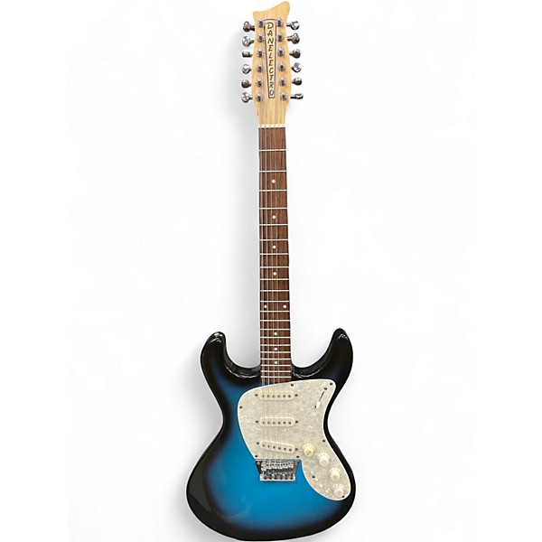 Used Danelectro Danoblaster Innuendo 12str Blue Solid Body Electric Guitar