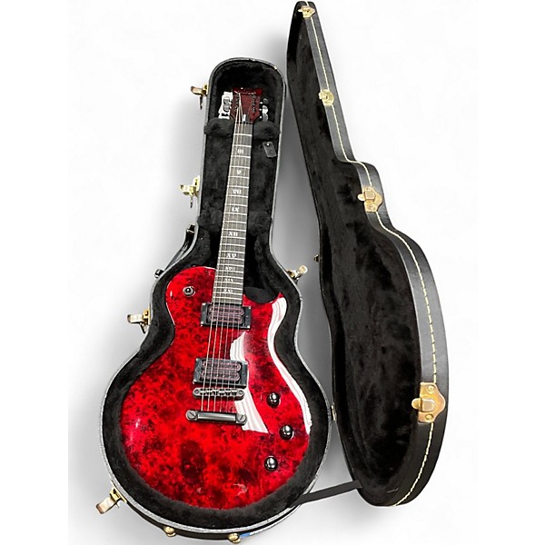 Used Schecter Guitar Research Solo II Apocalypse Red Reign Solid Body Electric Guitar