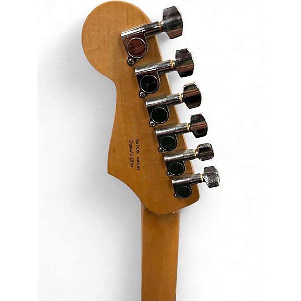 Used Squier STRATOCASTER Black Solid Body Electric Guitar