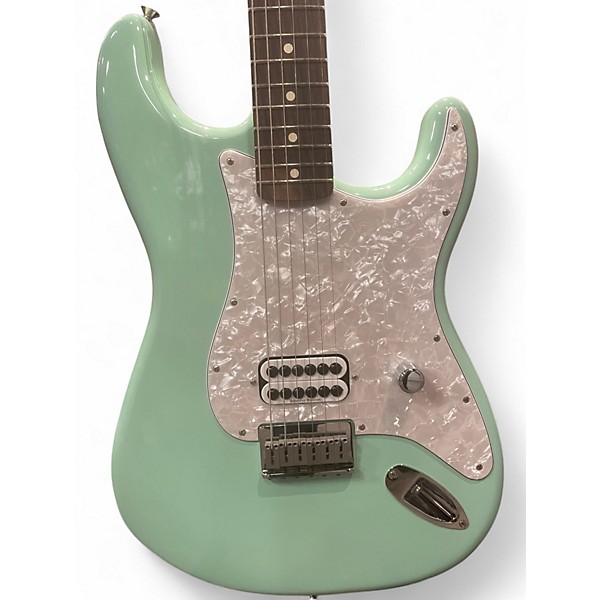 Used Fender Tom Delonge Signature Stratocaster Surf Green Solid Body Electric Guitar
