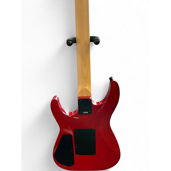 Used Jackson JS34Q Dinky DKAM Transparent Red Solid Body Electric Guitar