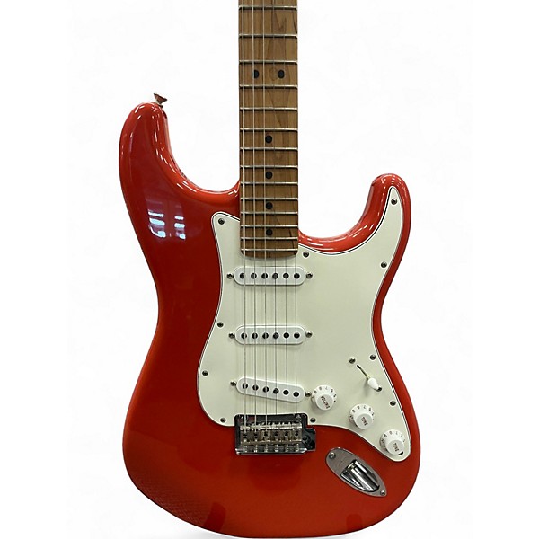 Used Fender Player Stratocaster Fiesta Red Solid Body Electric Guitar