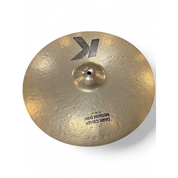 Used Zildjian 16in K Medium Dark Thin Crash Cymbal