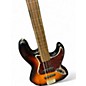 Used Squier Vintage Modified Fretless Jazz Bass Tabaco burst Electric Bass Guitar thumbnail