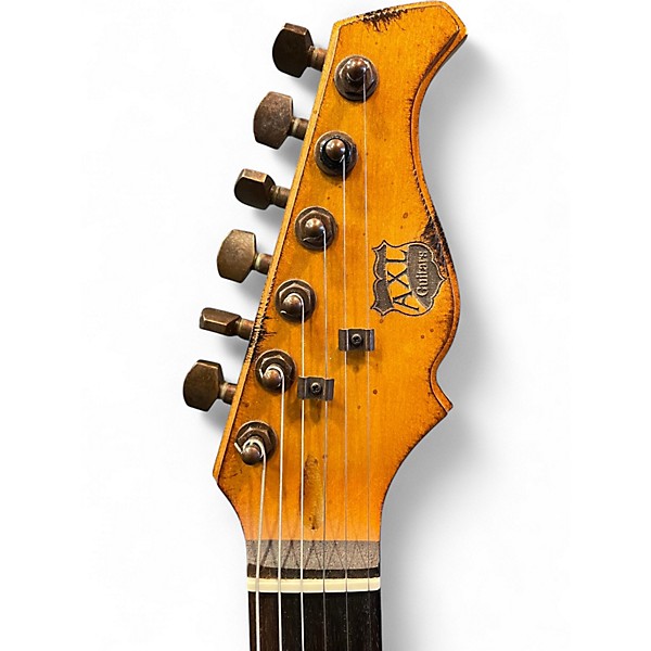 Used AXL Badwater Eldorado Relic White Solid Body Electric Guitar