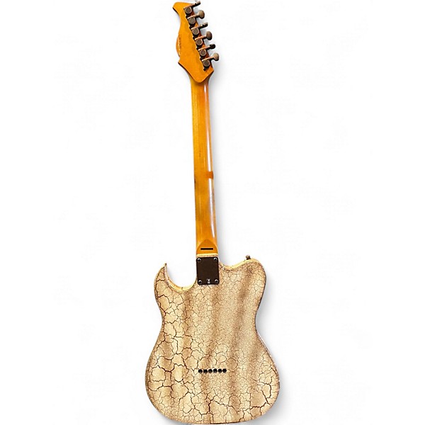 Used AXL Badwater Eldorado Relic White Solid Body Electric Guitar