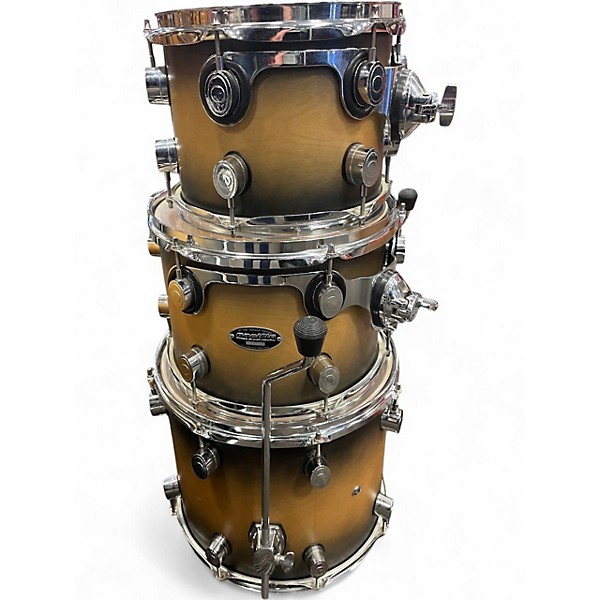 Used PDP by DW 4 Piece FS SERIES Tobacco Burst Drum Kit