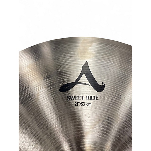Used Zildjian 21in A Series Sweet Ride Cymbal