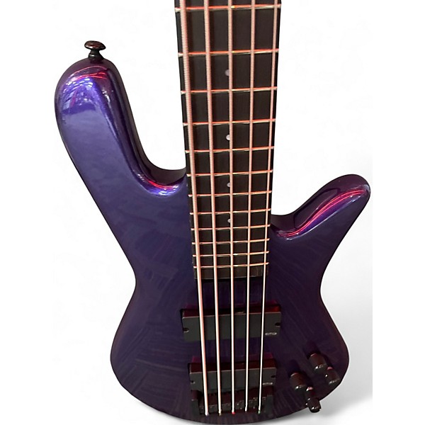 Used Spector NS ETHOS 5 HP PLUM CRAZY Electric Bass Guitar