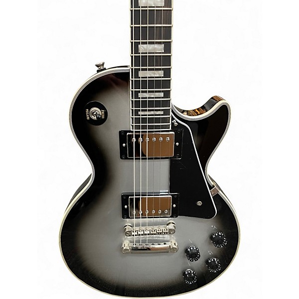 Used Epiphone Les Paul Custom Silverburst Solid Body Electric Guitar