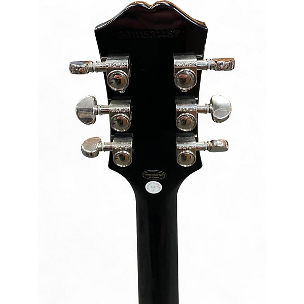 Used Epiphone Les Paul Custom Silverburst Solid Body Electric Guitar