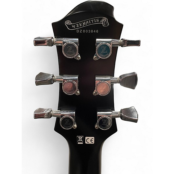 Used Zemaitis Z24RS Black and White Solid Body Electric Guitar