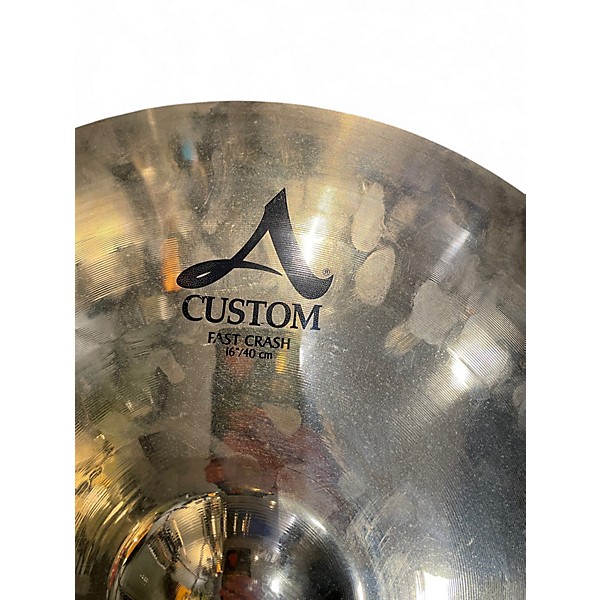 Used Zildjian 16in A Custom Fast Crash Cymbal