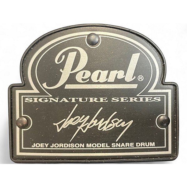 Used Pearl 13X6.5 Joey Jordison Signature Snare BLACK STEEL Drum