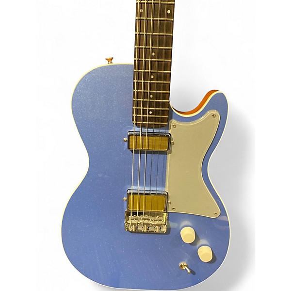 Used Harmony Jupiter Thinline Sky Blue Solid Body Electric Guitar