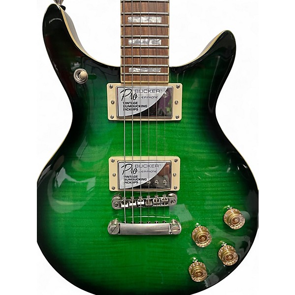 Used Epiphone DC Pro WILD IVY Solid Body Electric Guitar