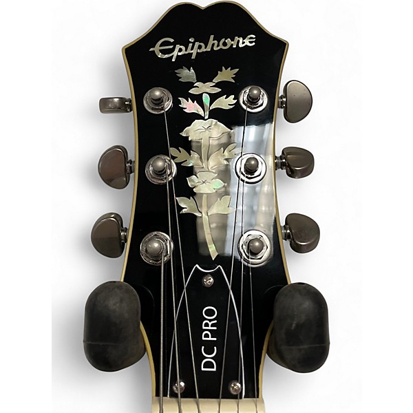 Used Epiphone DC Pro WILD IVY Solid Body Electric Guitar