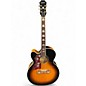 Used Epiphone J-200EC STUDIO LH Vintage Sunburst Acoustic Electric Guitar thumbnail
