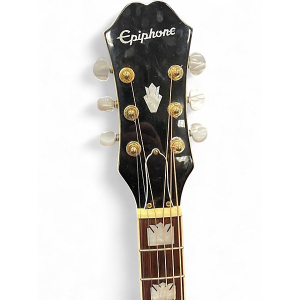 Used Epiphone J-200EC STUDIO LH Vintage Sunburst Acoustic Electric Guitar