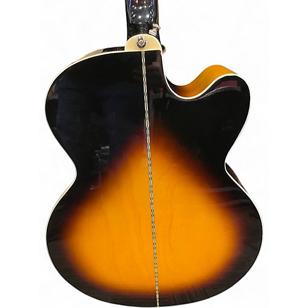 Used Epiphone J-200EC STUDIO LH Vintage Sunburst Acoustic Electric Guitar