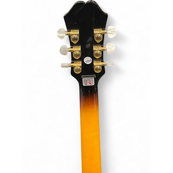 Used Epiphone J-200EC STUDIO LH Vintage Sunburst Acoustic Electric Guitar