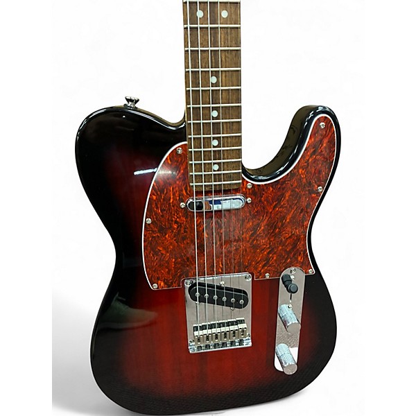 Used Squier Telecaster Black Solid Body Electric Guitar