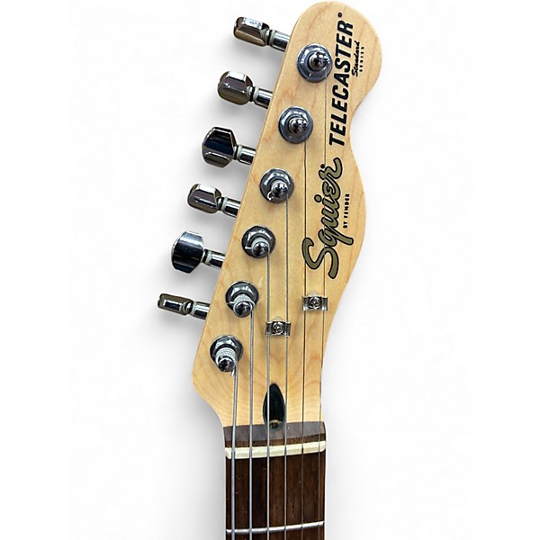 Used Squier Telecaster Black Solid Body Electric Guitar