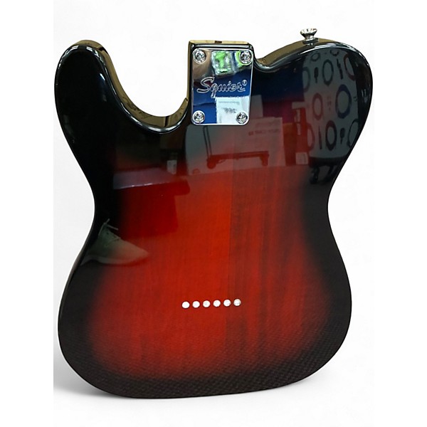 Used Squier Telecaster Black Solid Body Electric Guitar