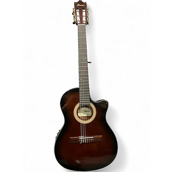 Used Ibanez GA35TCE-DVS Dark Violin Burst Acoustic Electric Guitar
