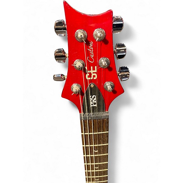 Used PRS SE Custom 24 Red Solid Body Electric Guitar