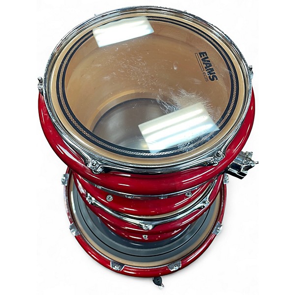Used Peavey 3 Piece RadialPro 1000 Lacquer Red Drum Kit
