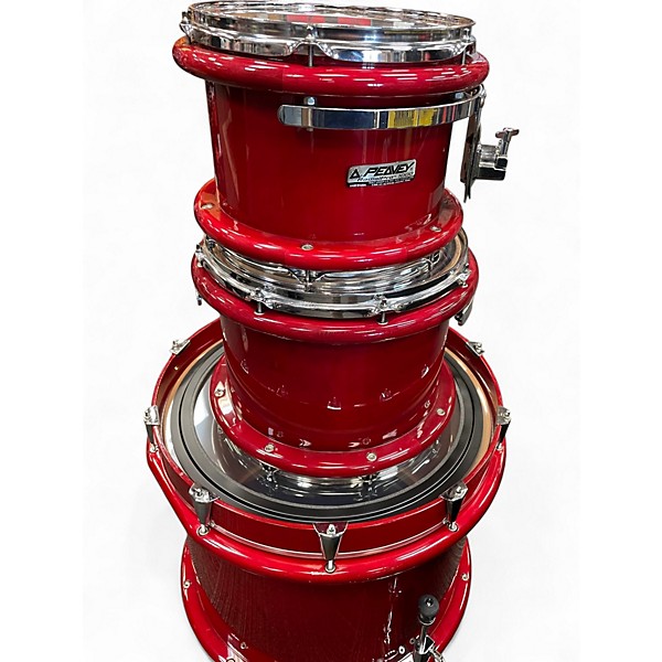 Used Peavey 3 Piece RadialPro 1000 Lacquer Red Drum Kit